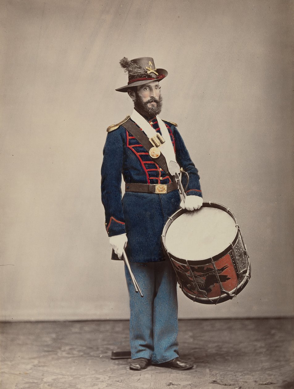 Artilleri, musiker, 1866. af Oliver H. Willard.