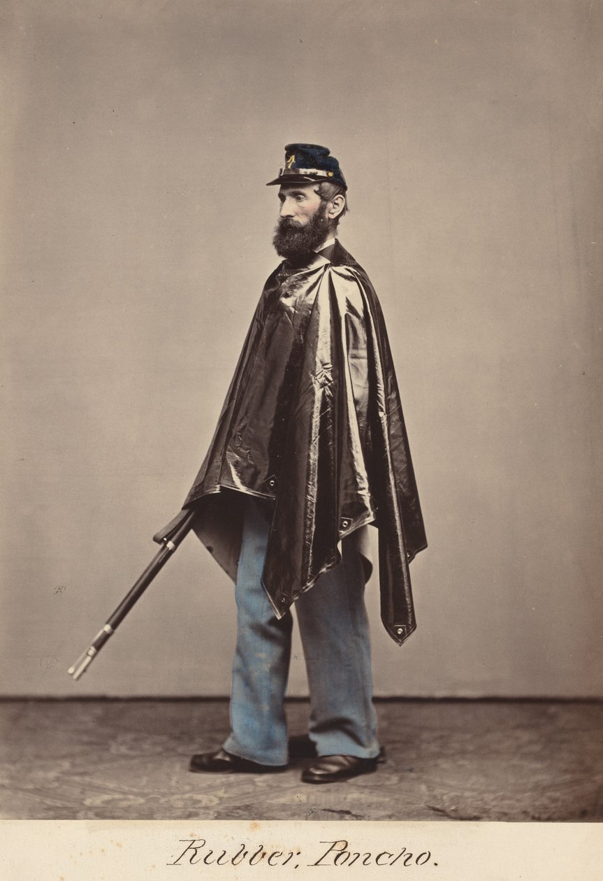 Gummi-poncho,1866 (foto) af Oliver H. Willard