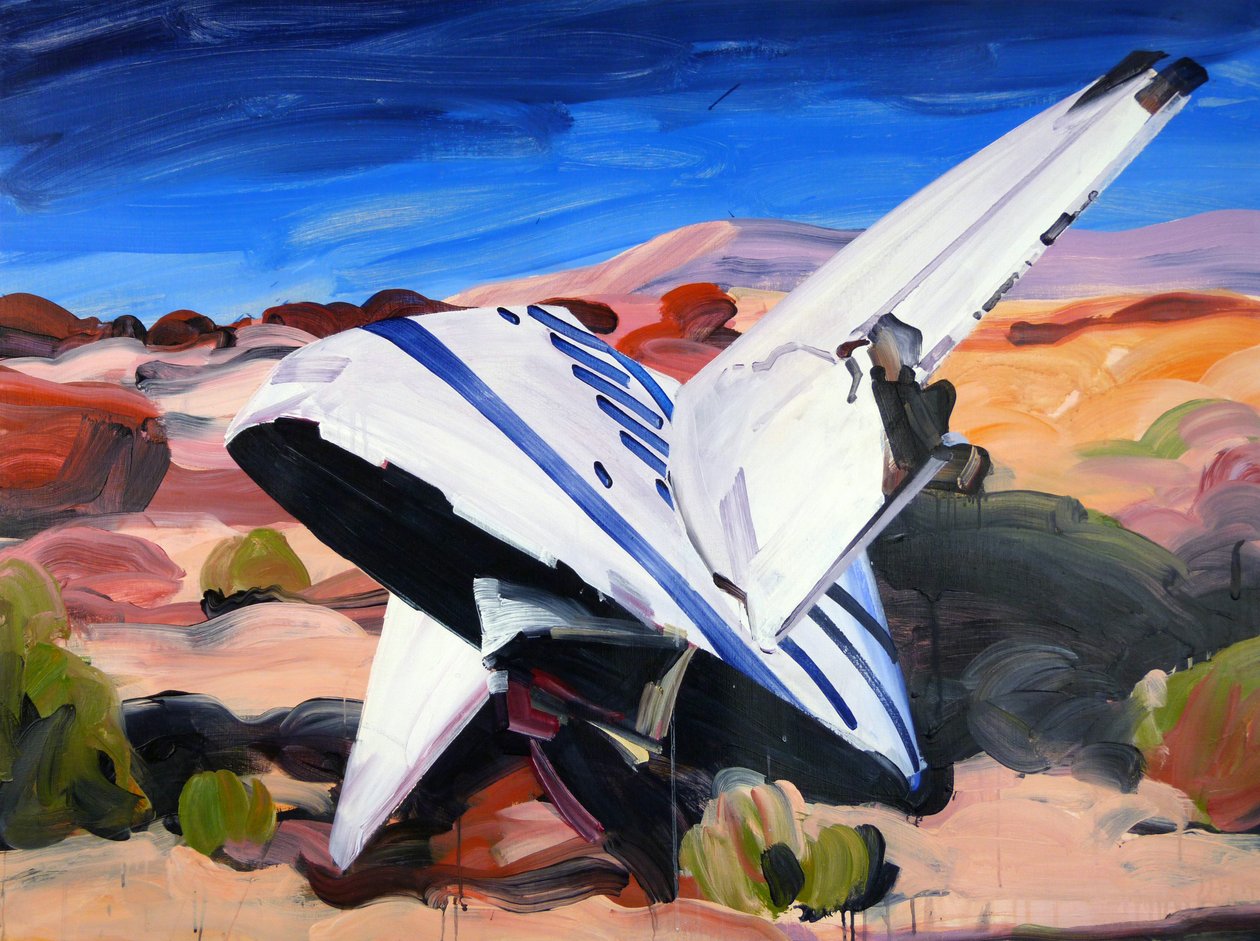 Space conquest, 2015 (akryl på lærred) af Olivier Morel