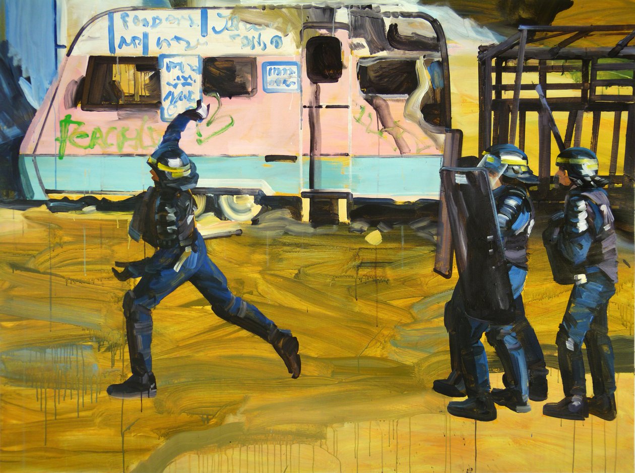 Junglebogen, 2016 (akryl på lærred) af Olivier Morel