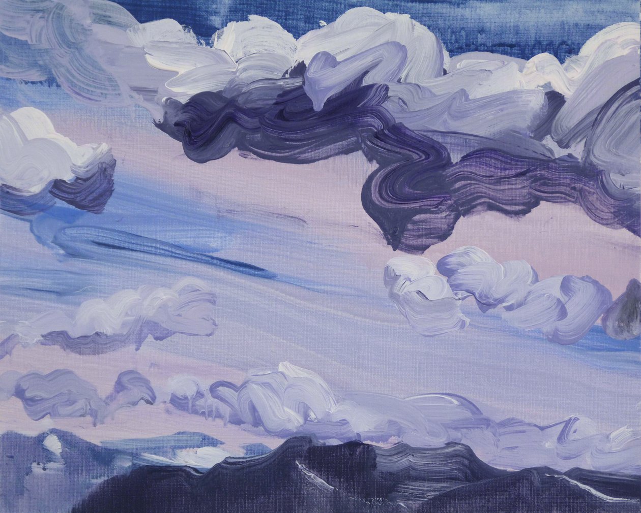 Leukerbad 3, 2012 (akryl på lærred) af Olivier Morel