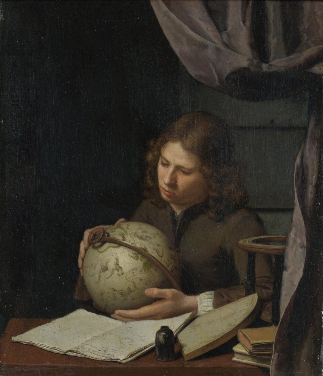 En ung astronom, ca 1685 af Olivier van Deuren
