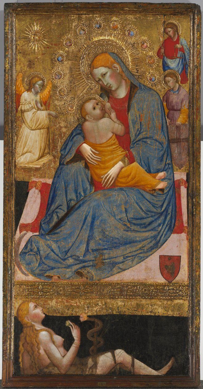 Ydmyghedens Madonna med Evas Temptation af Olivuccio di Ciccarello