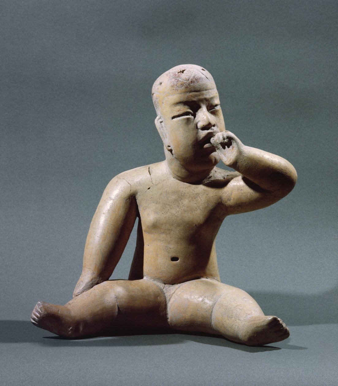 Baby figur statuette (keramik) af Olmec