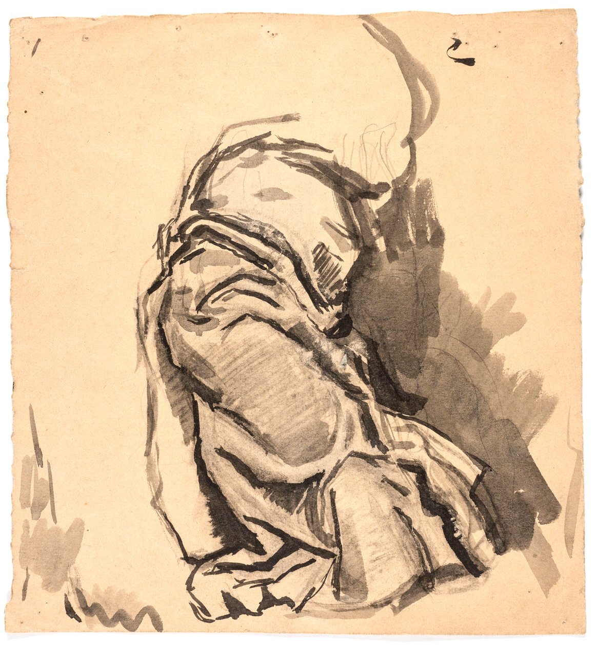 Draperistudie af Oluf Hartmann