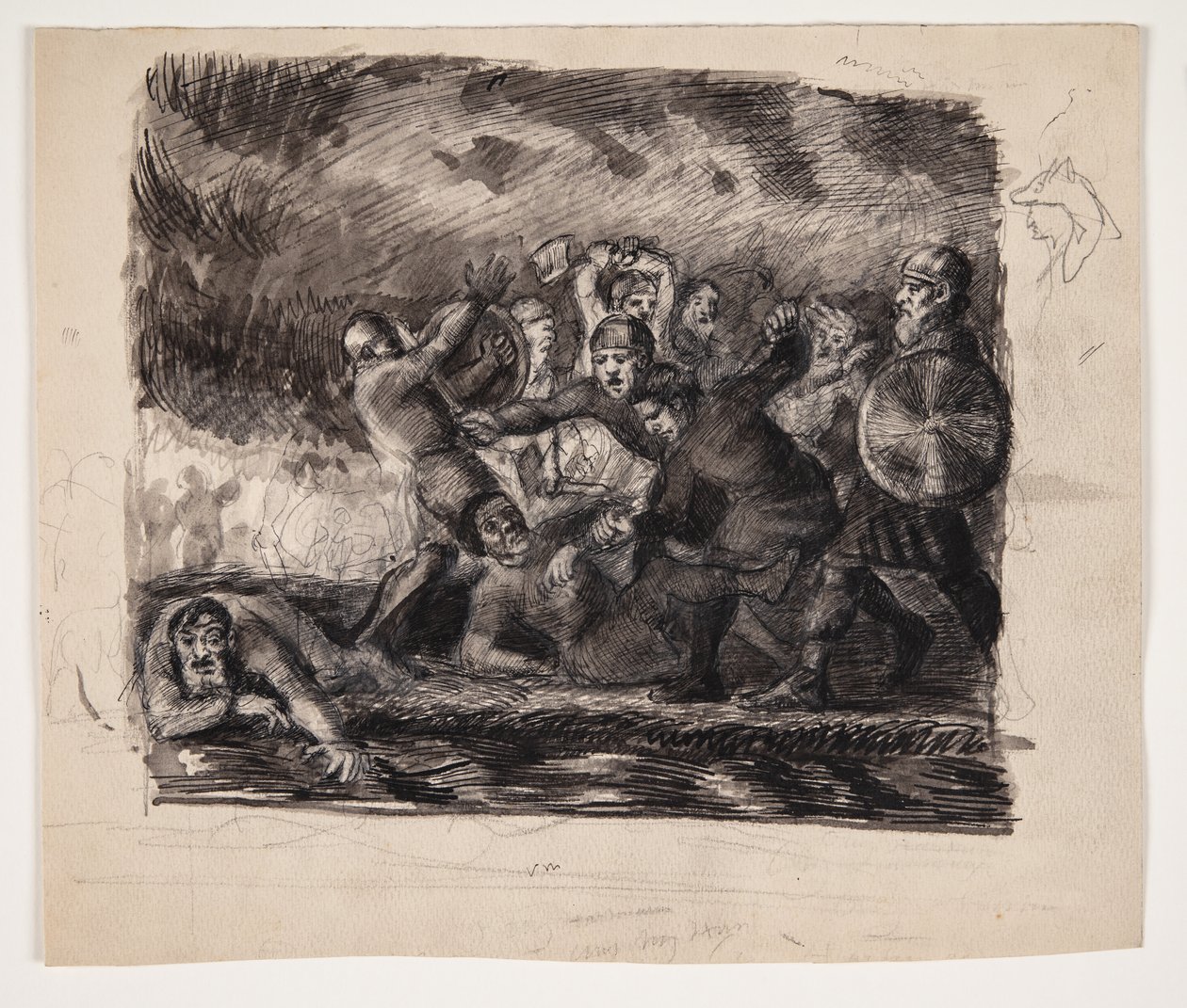 kampscene af Oluf Hartmann