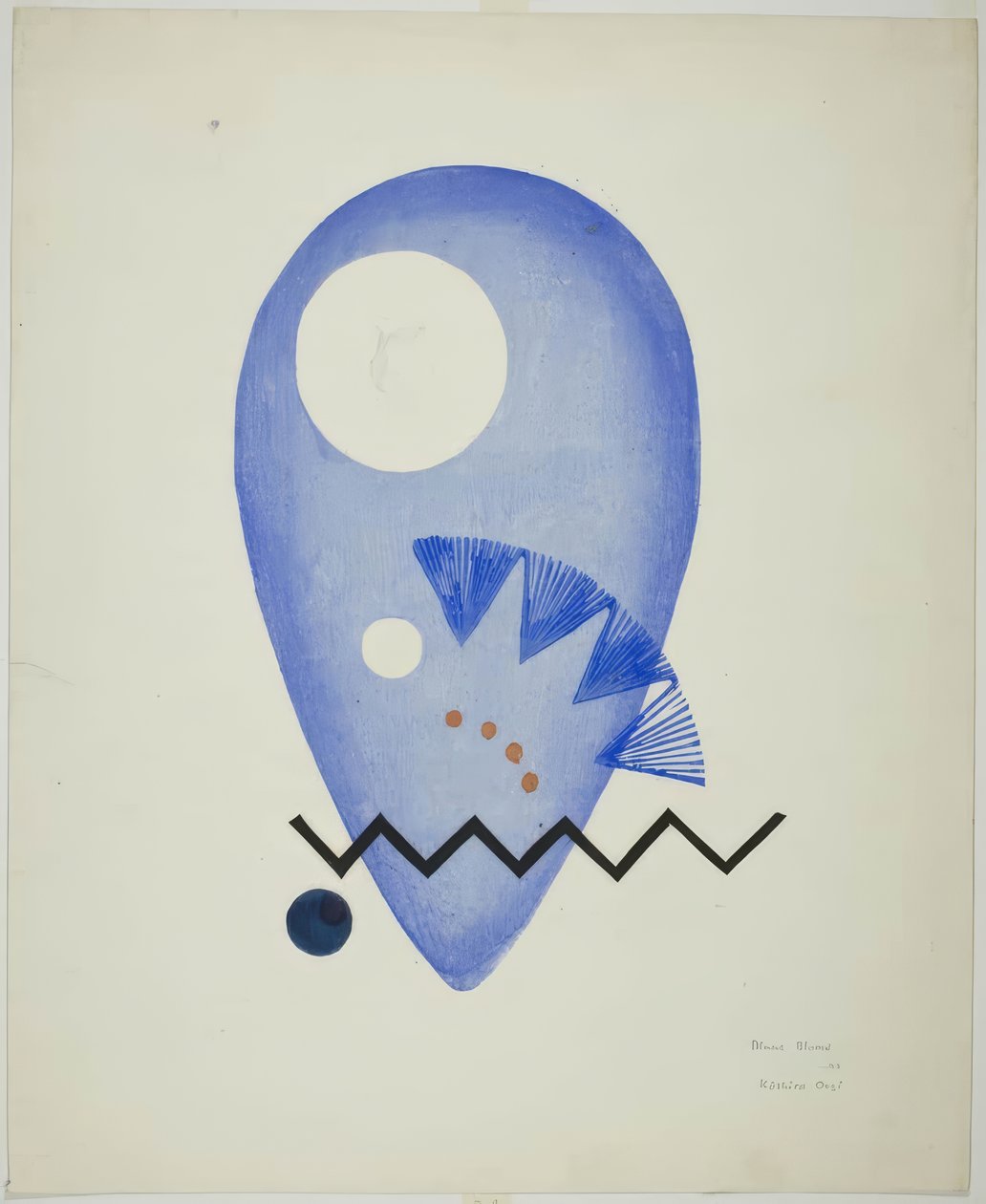 Blue Flower (Blå blomst) af Onchi Kôshirô