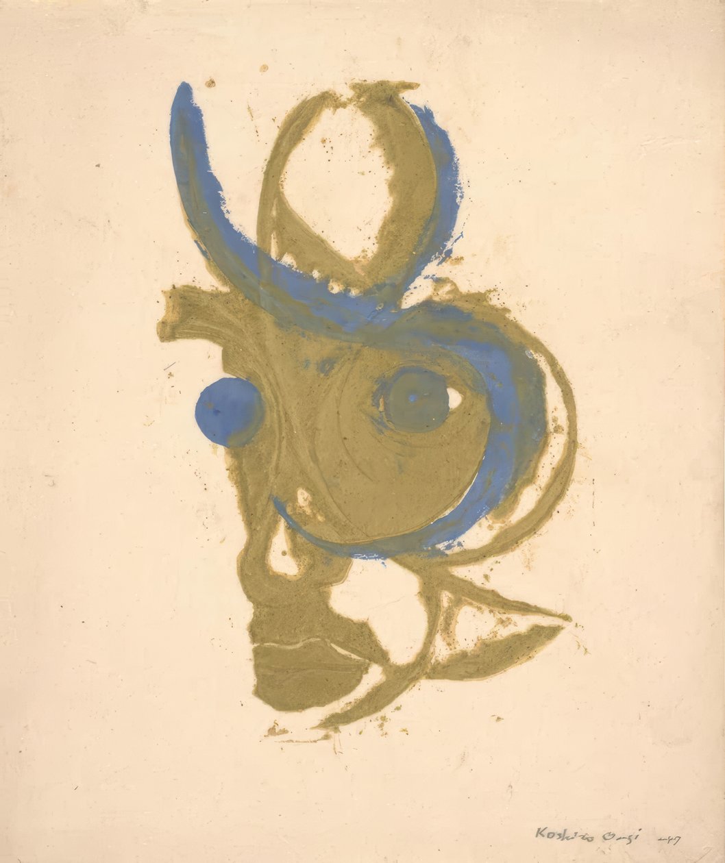 Portræt af en digter, indre billede af Onchi Kôshirô