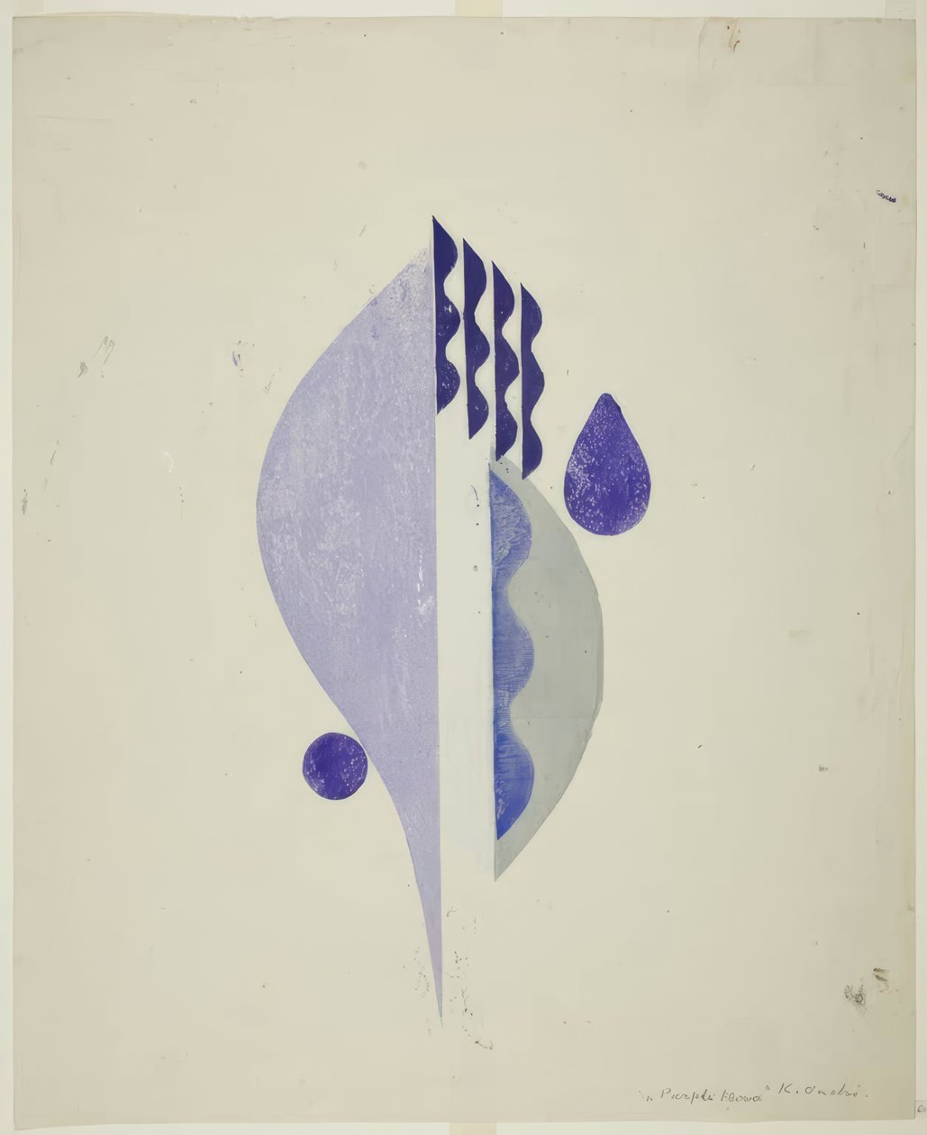 Lilla blomst af Onchi Kôshirô