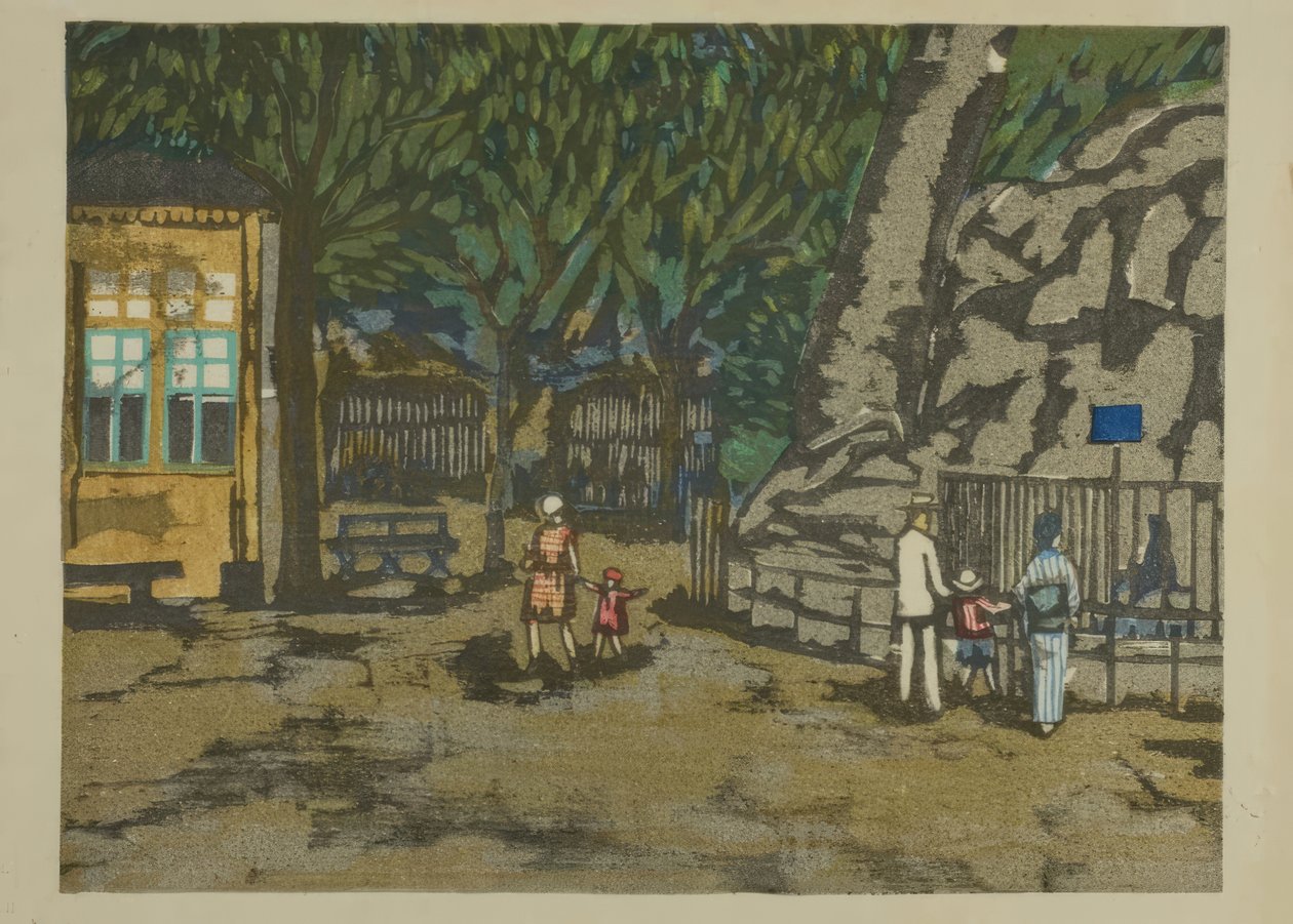 Ueno Zoo (Ueno dobutsuen), fra serien "Erindringer fra Tokyo (Tokyo kaiko zue)" af Onchi Kôshirô