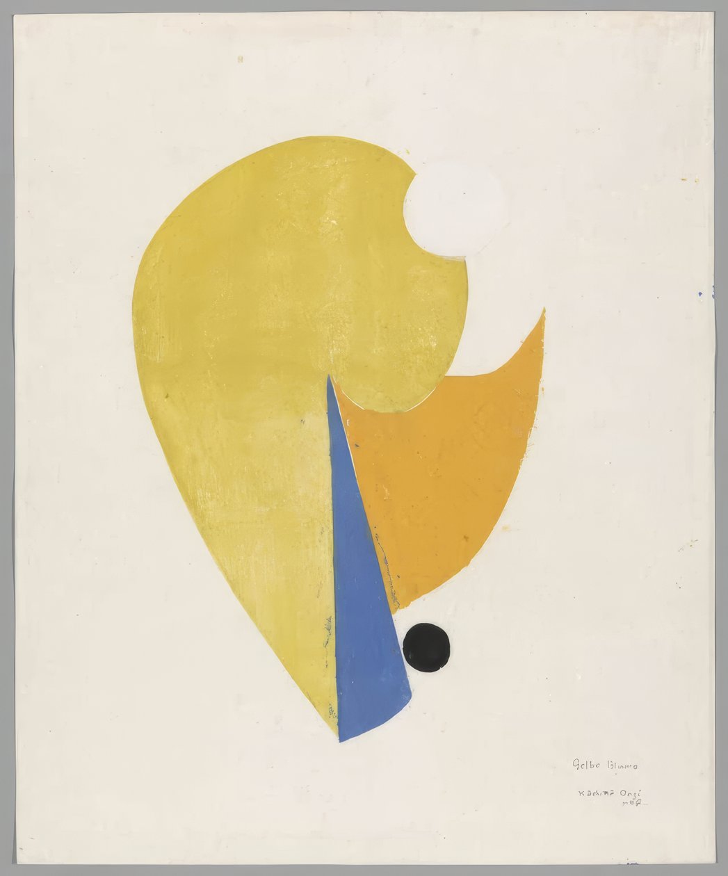 Yellow Flower (Gul blomst) af Onchi Kôshirô