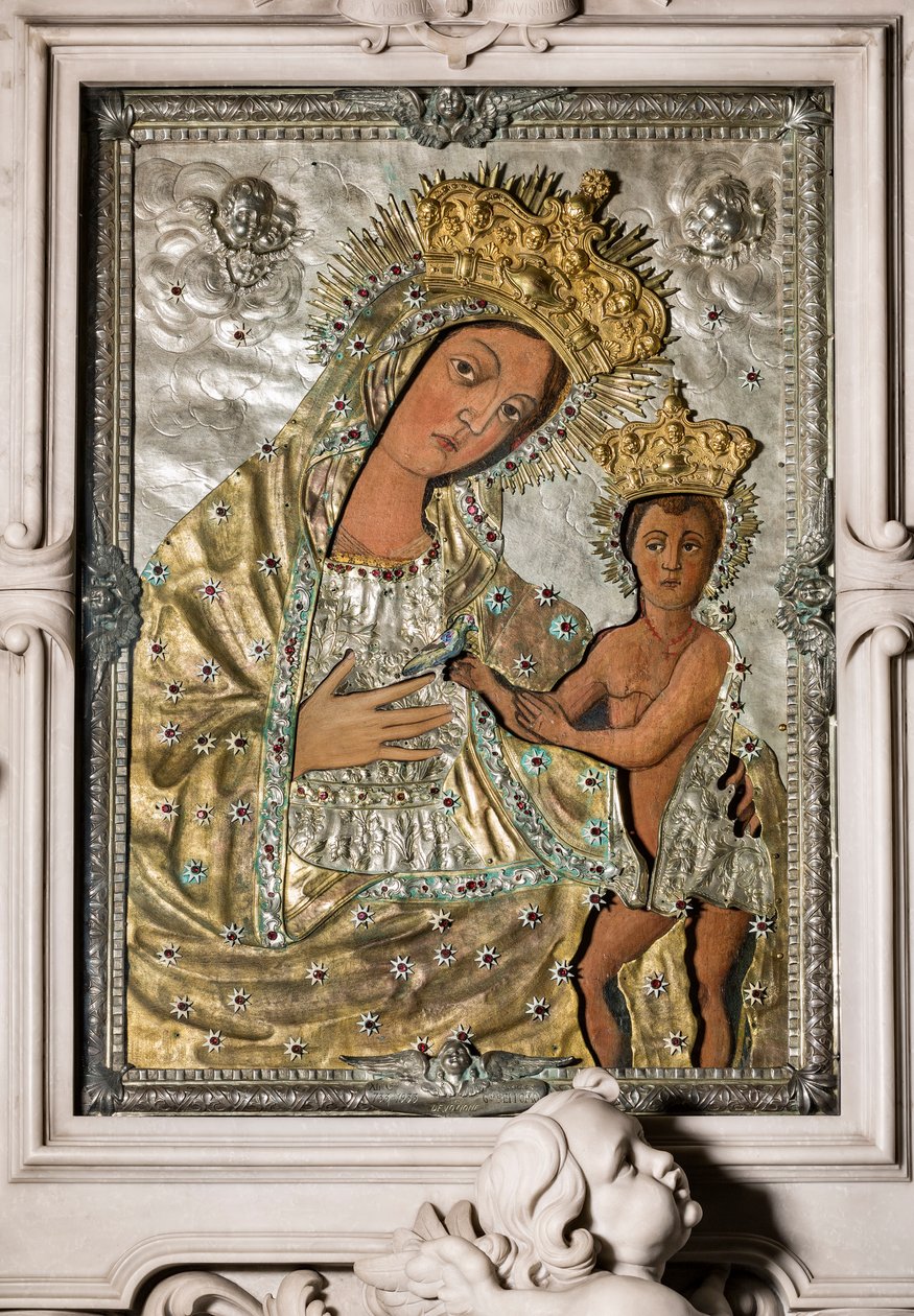 Madonna Odegitria - Ikon med Riza af Onofrio Palvisino da Monopoli