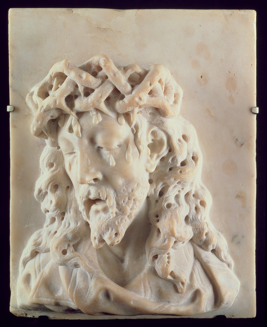 Kristus som sorgens mand, ca. 1690 (marmor) af Onorio Marinari