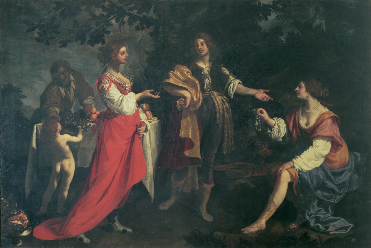 Angelica and the Moor, Medoro, 1634 af Orazio Fidani