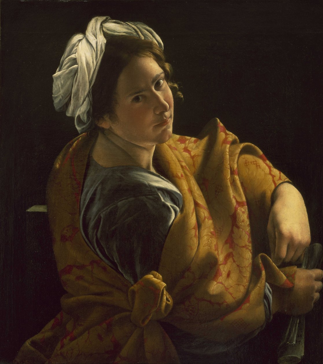 Portræt af en ung kvinde som en sibyl af Orazio Gentileschi