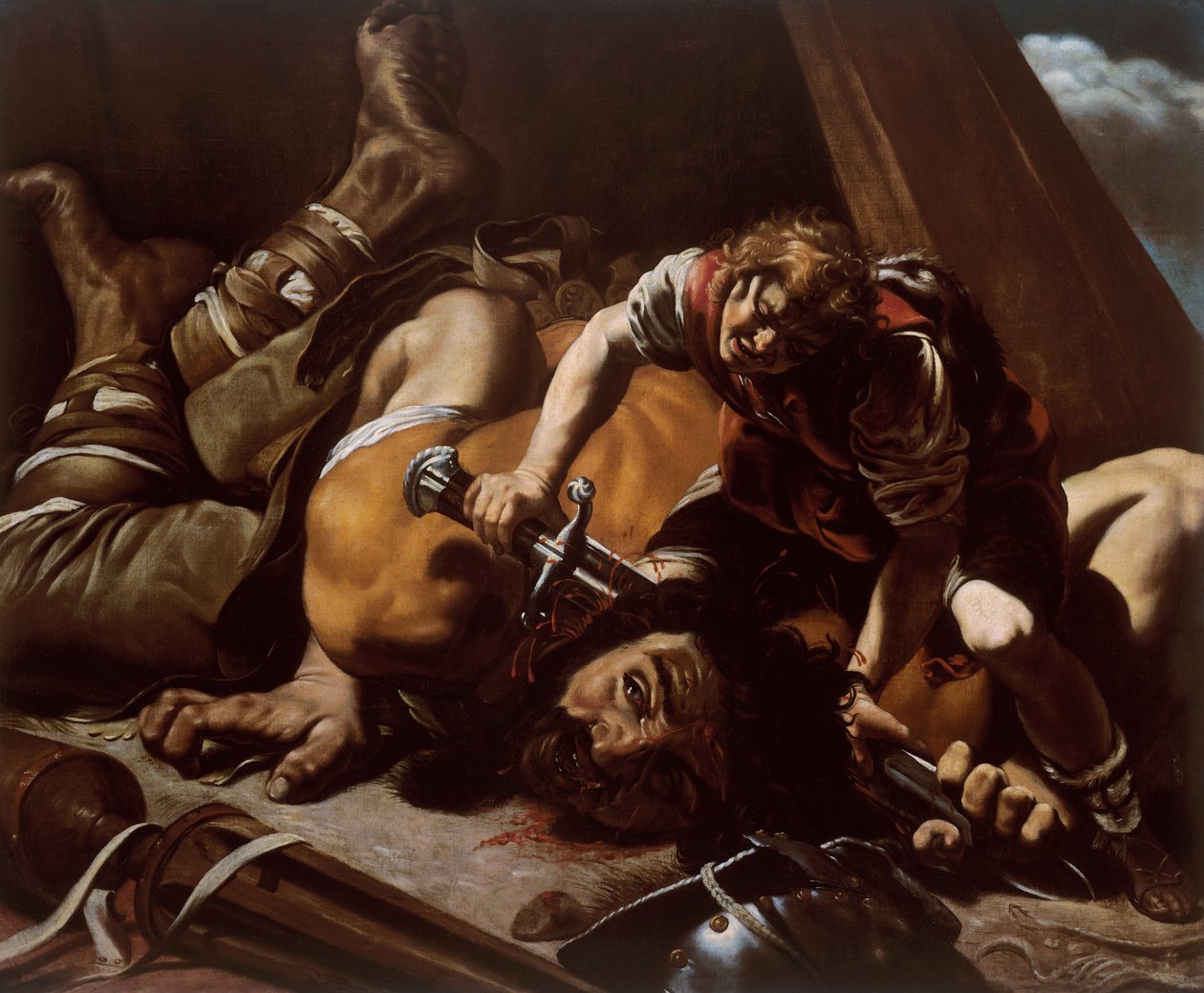 David og Goliat af Orazio Borgianni