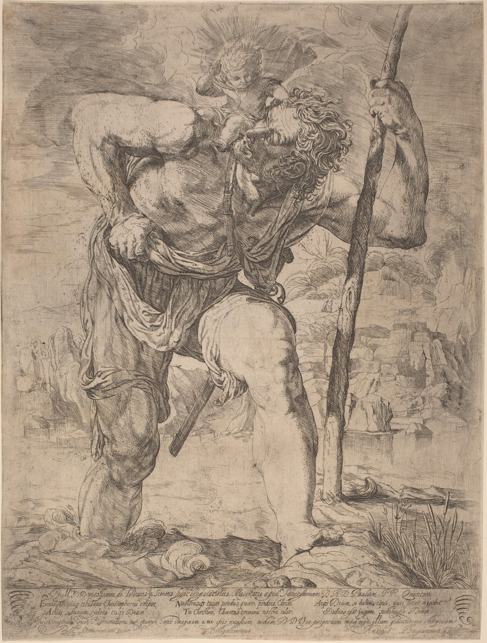Sankt Christopher af Orazio Borgianni