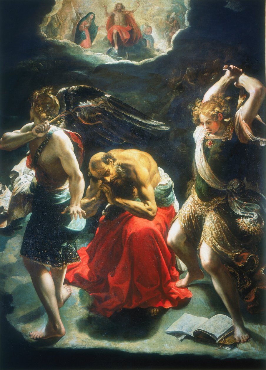 St Jeromes drøm, c1600 af Orazio Borgianni