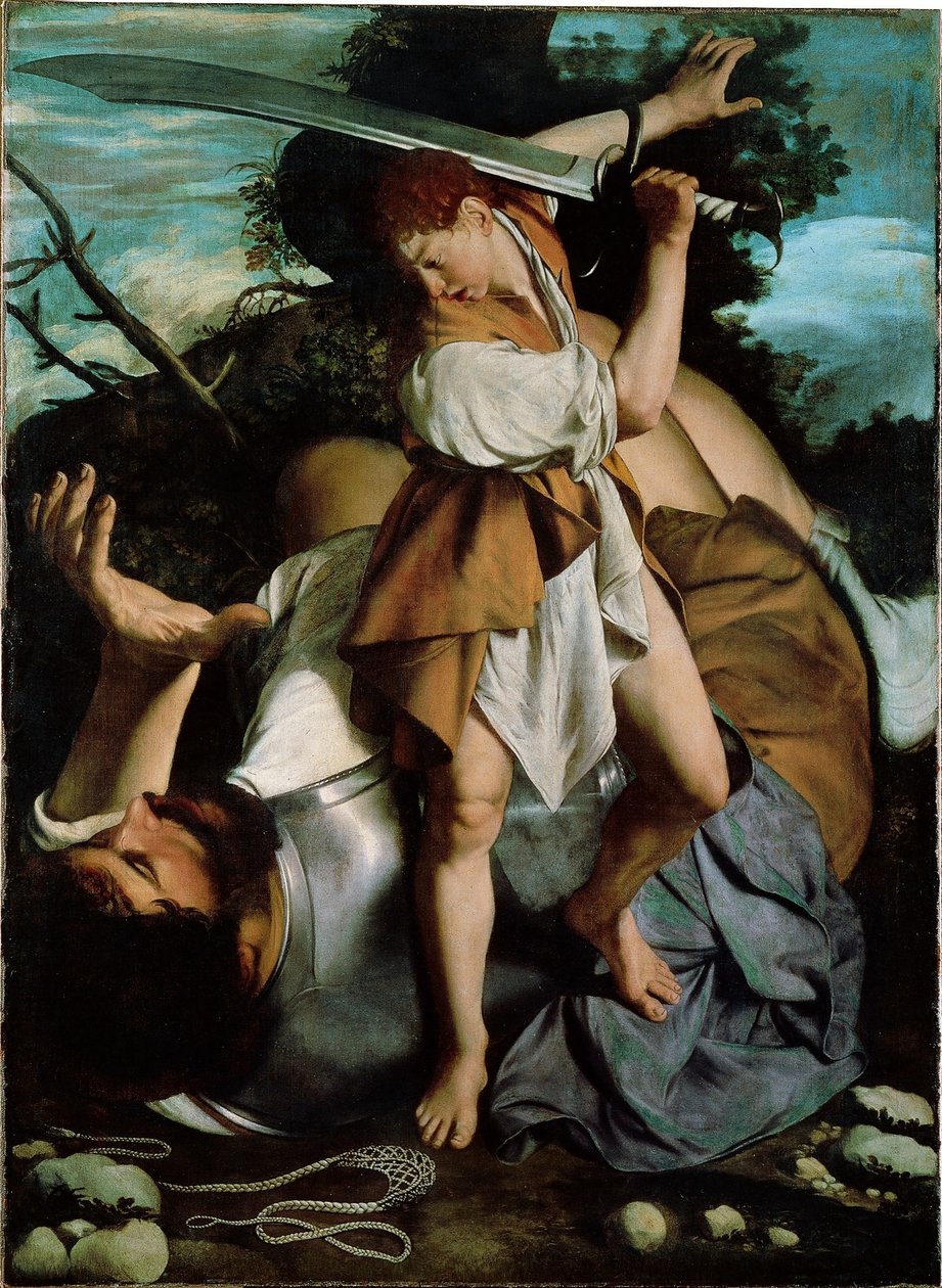 David og Goliat af Orazio Gentileschi