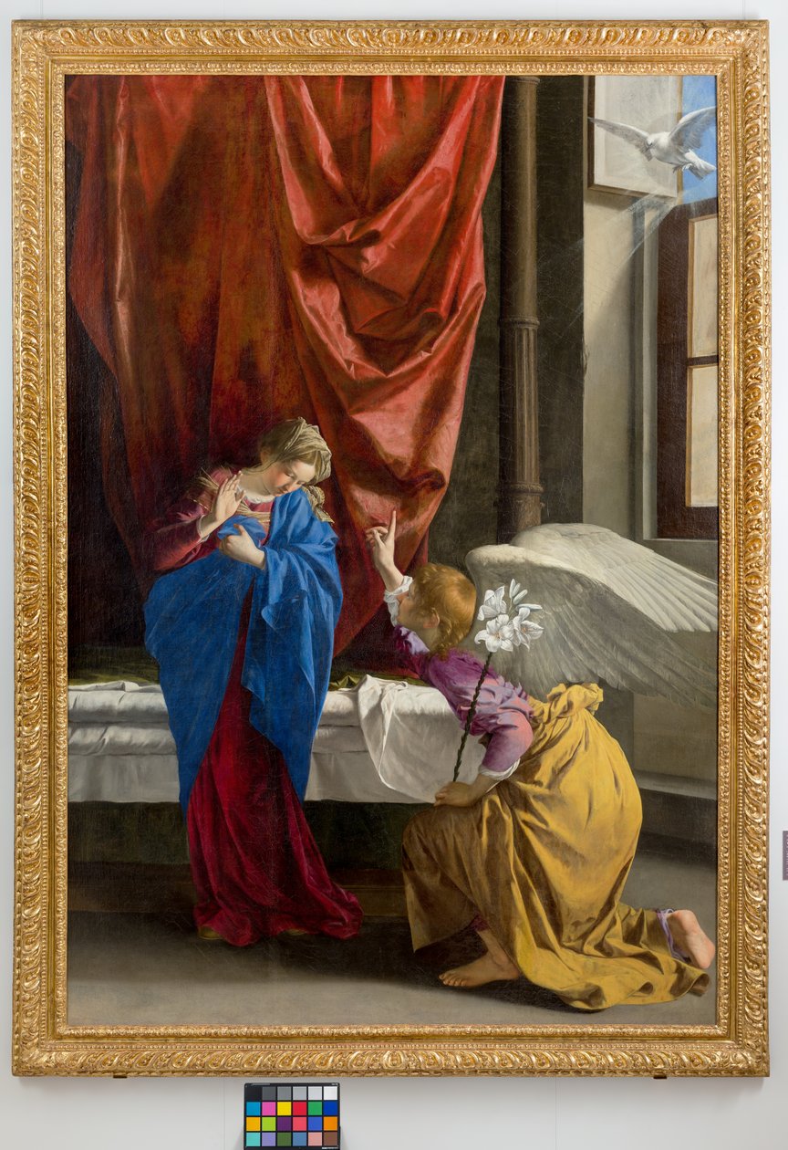 Bebudelsen, 1623 af Orazio Gentileschi
