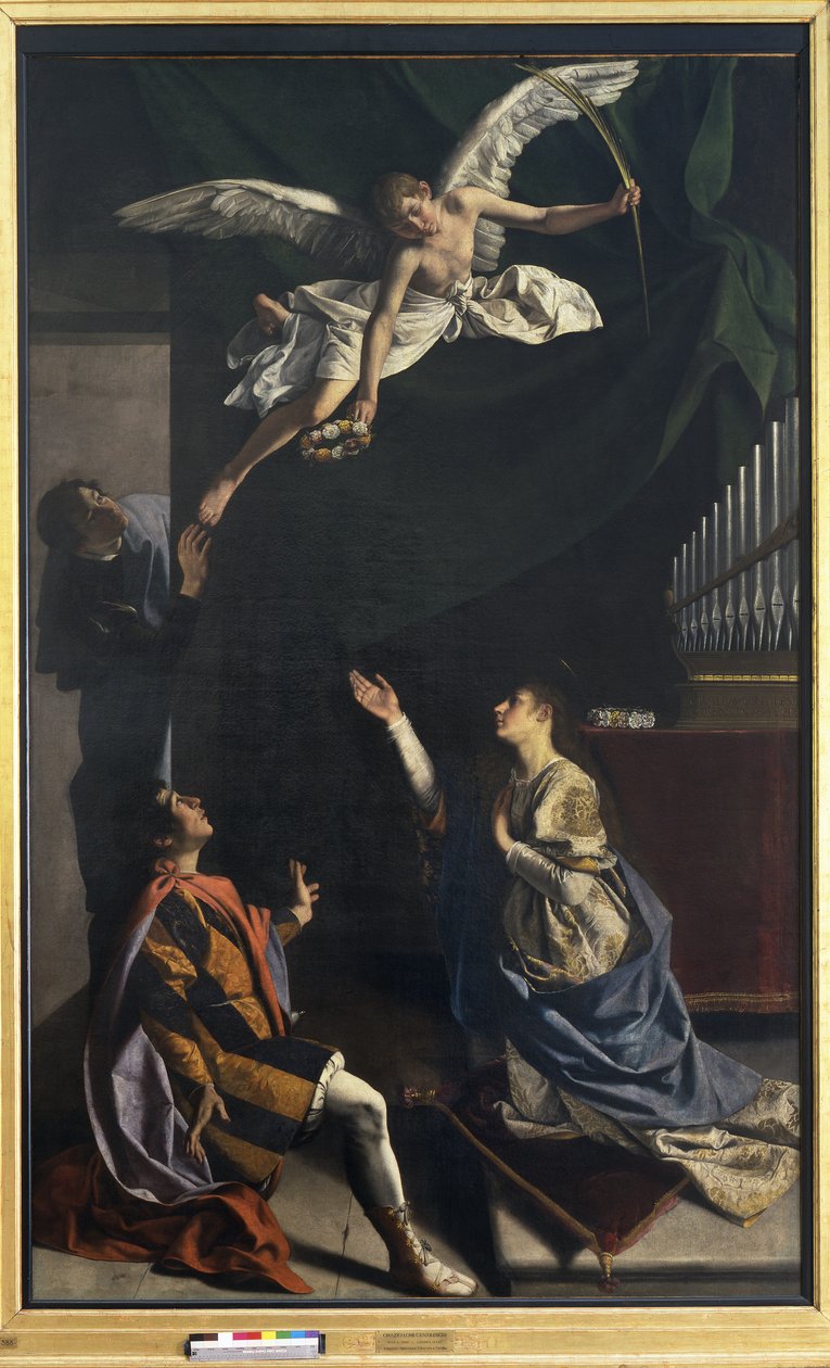 Martyrerne Cecilia, Baldrian og Tiburtius af Orazio Gentileschi