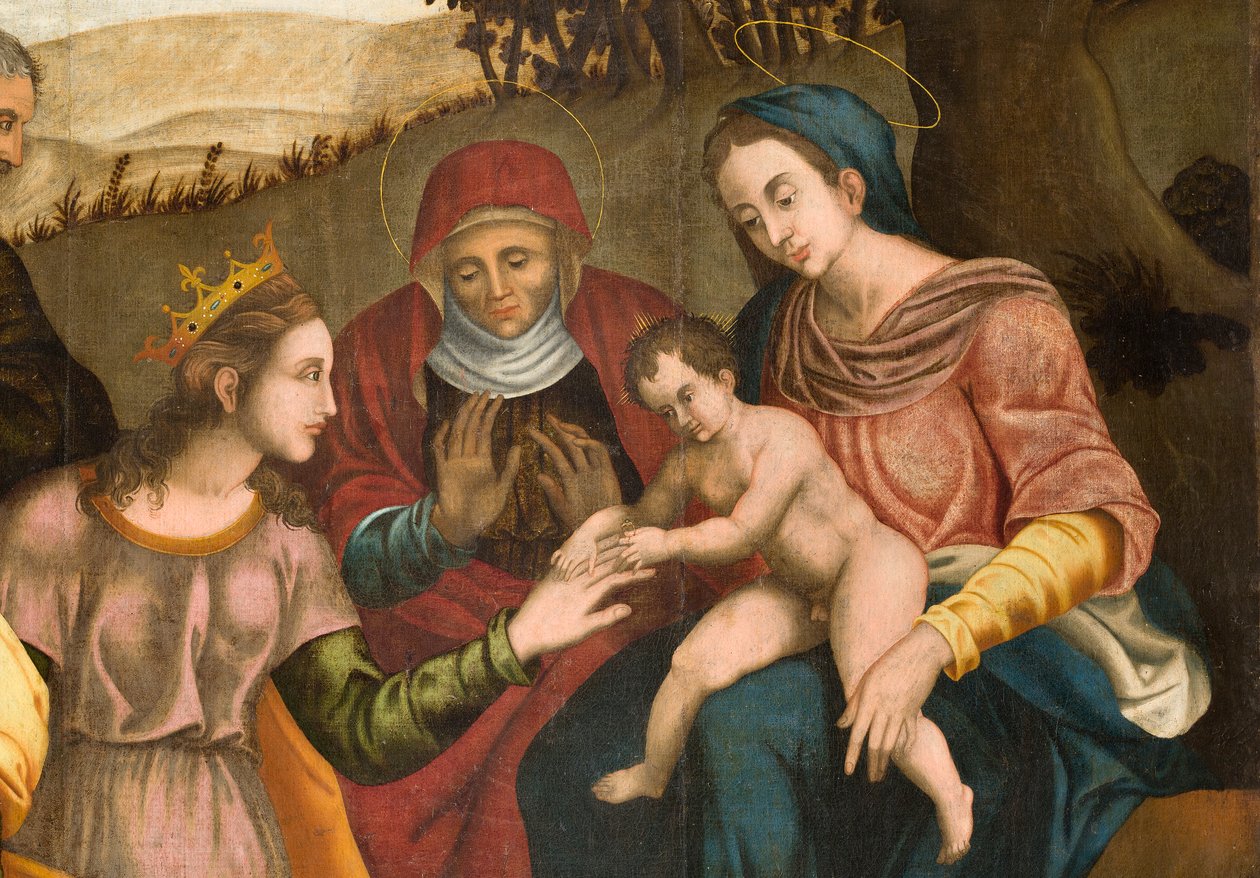 Katarinas bryllup, detalje af Orazio da Spinazzola Iacobetta