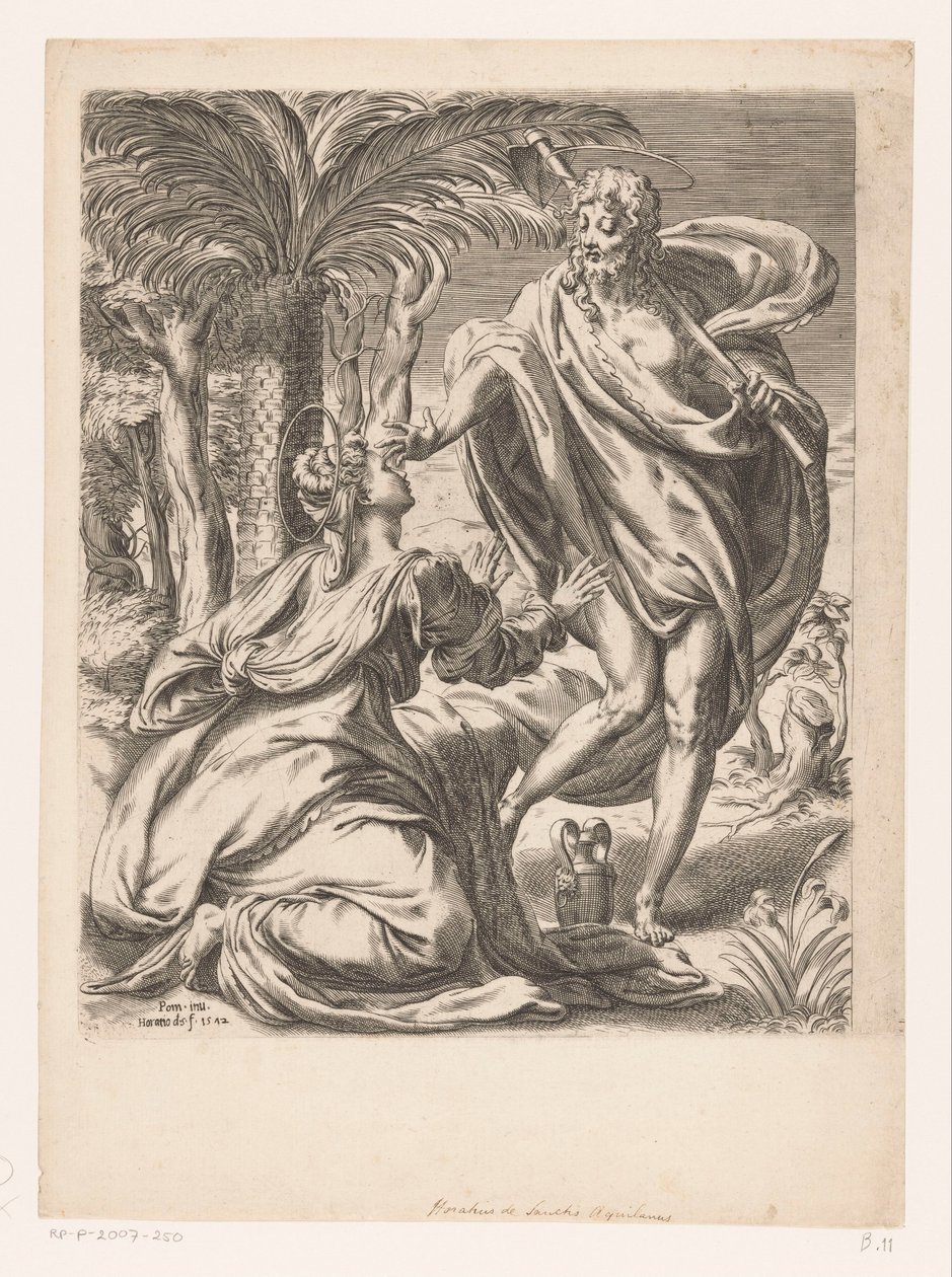 Kristus viser sig for Maria Magdalene (Noli me tangere) af Orazio de Santis