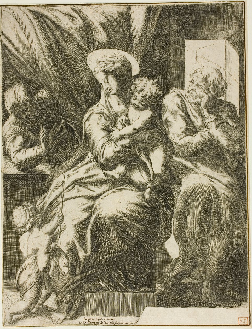 Den hellige familie af Orazio de Santis