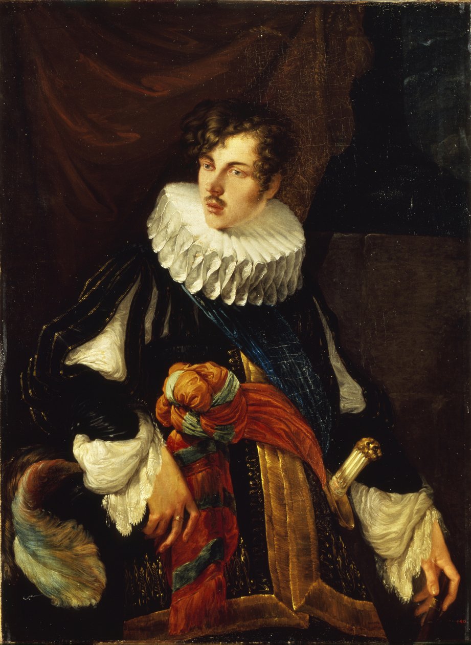 Portræt af grev Vasily Alekseevich Perovsky 1794-1857 i spansk kostume fra det 17. århundrede, 1809 af Orest Adamovich Kiprensky