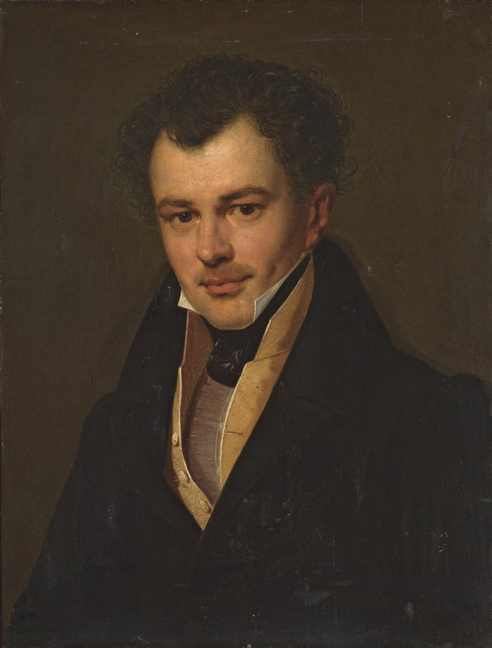 Portræt af Mikhail Matveevich Cherkasov, ca. 1827. af Orest Adamovich Kiprensky