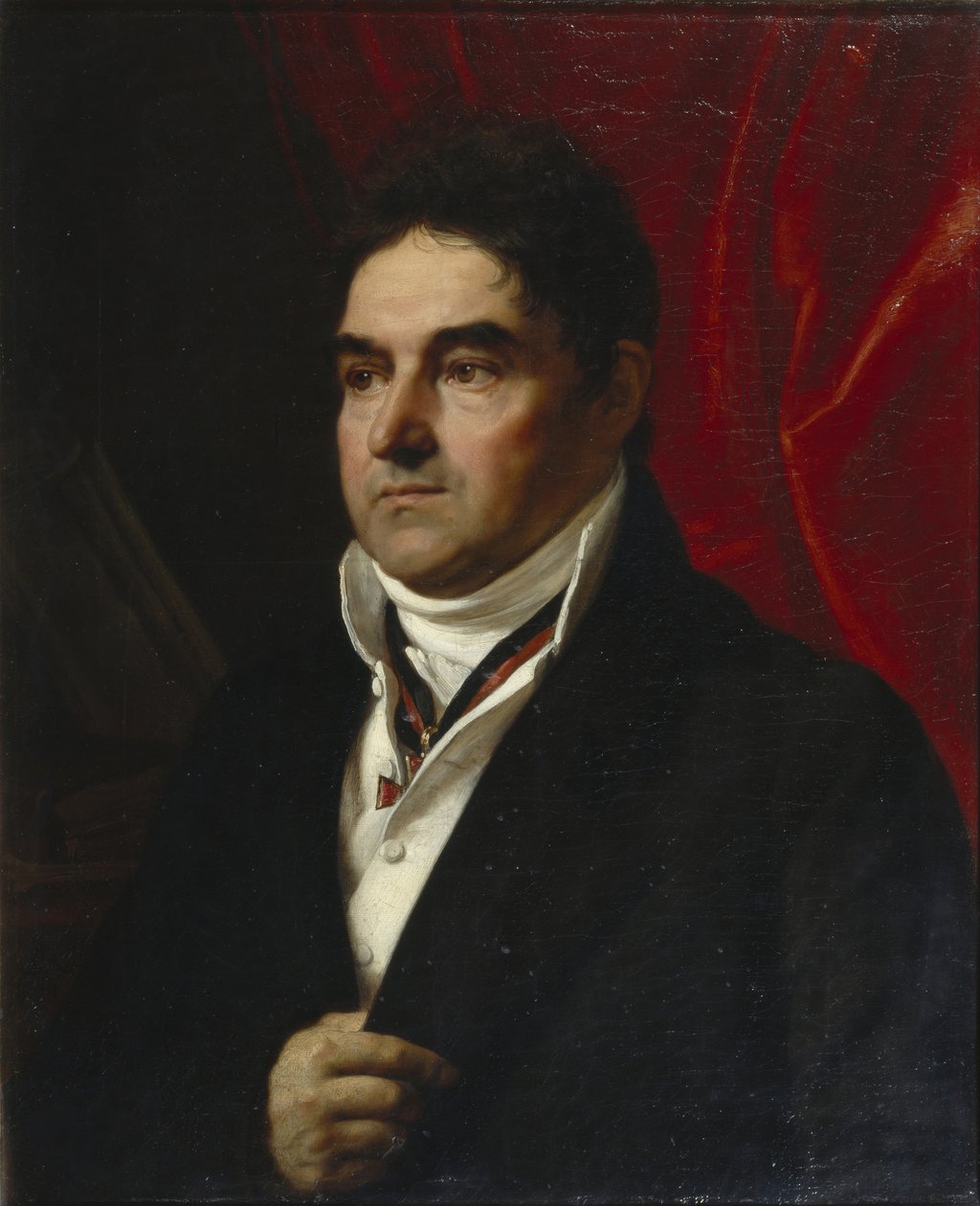 Portræt af Vasily Semyonovich Khvostov 1756-1832, 1814 af Orest Adamovich Kiprensky