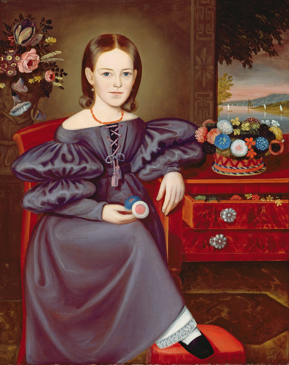 Miss Tweedy af Brooklyn, ca. 1845 af Orlando I. Bears