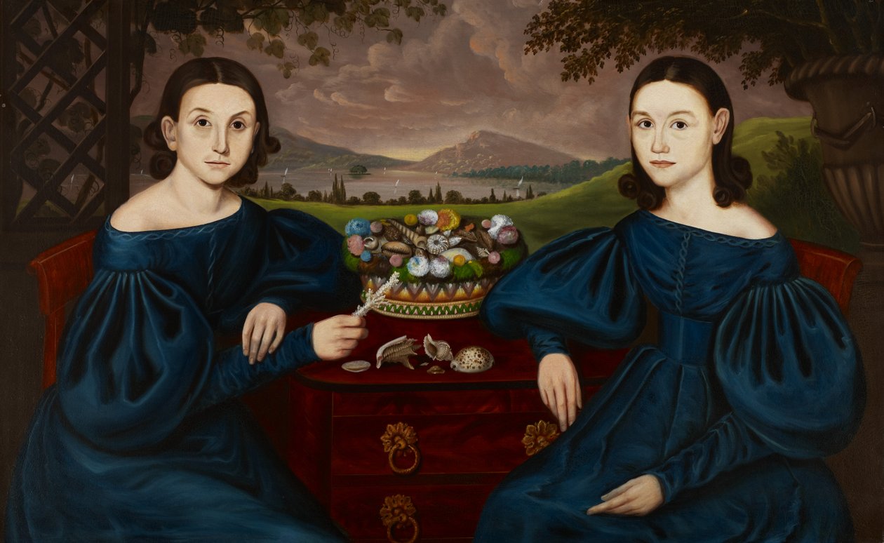Ann og Eliza Dusenberry, 1838 af Orlando I. Bears