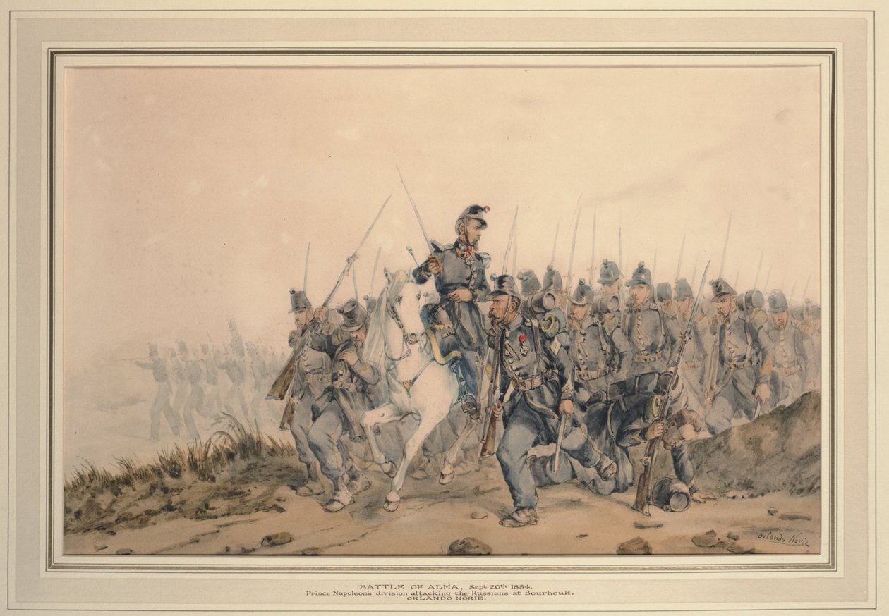 Slaget ved Alma den 20. september 1854, 1854 af Orlando Norie