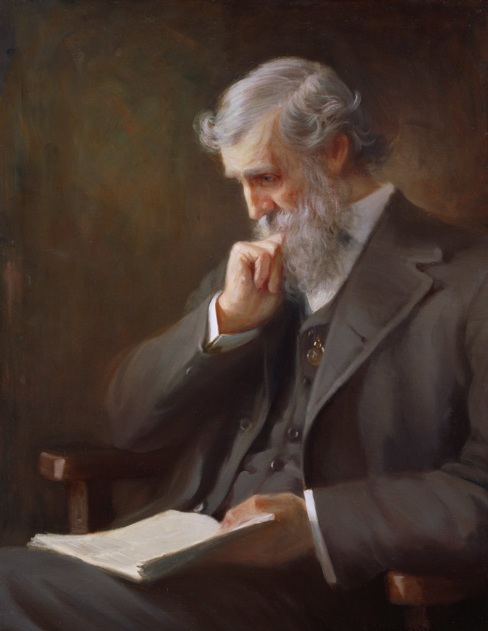 John Muir, ca. 1917 fra et fotografi fra 1909. af Orlando Rouland
