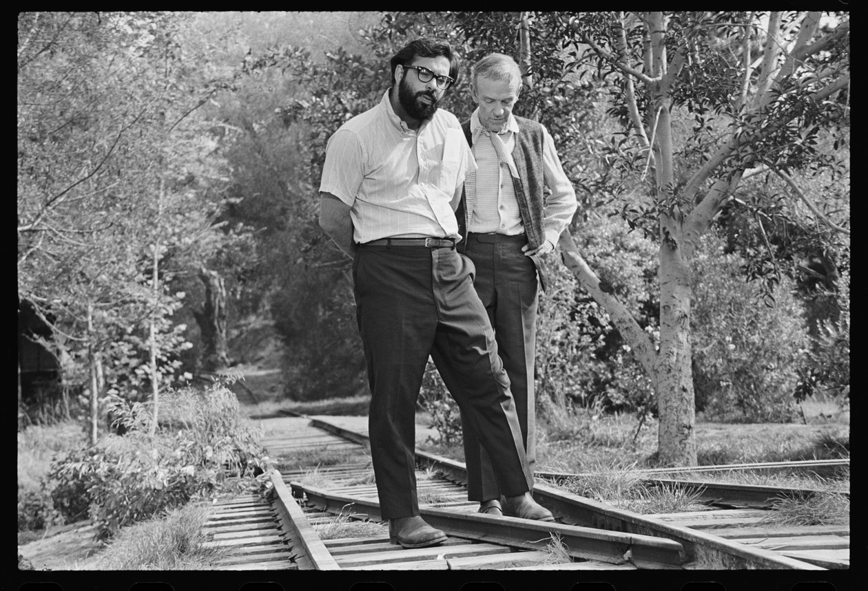 Francis Ford Coppola og Fred Astaire på sættet af 