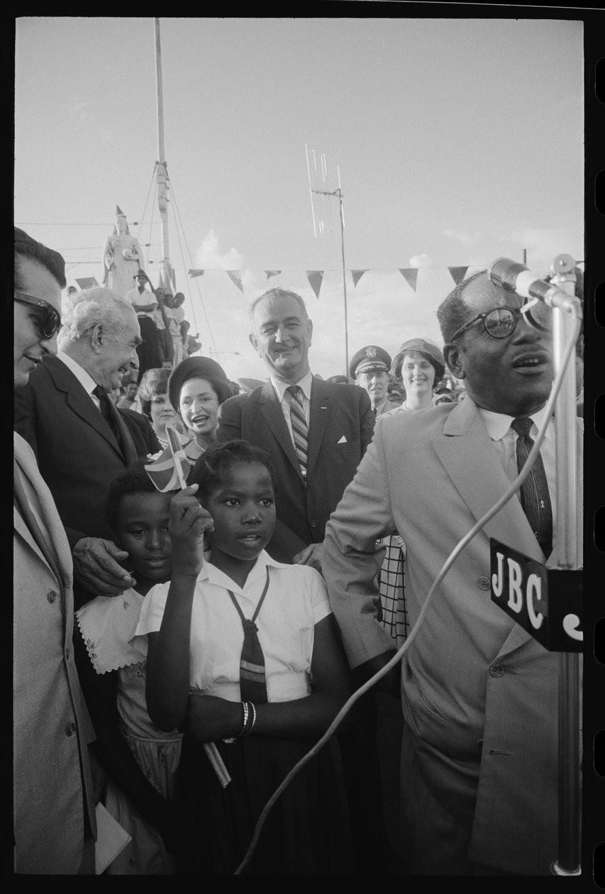 Lyndon B. Johnson på Jamaica af Orlando Suero
