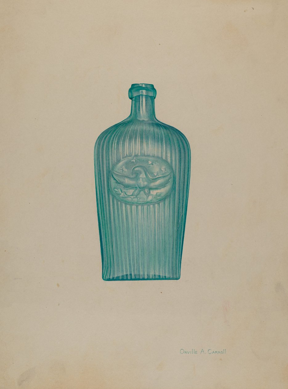 Glas flaske af Orville A. Carroll