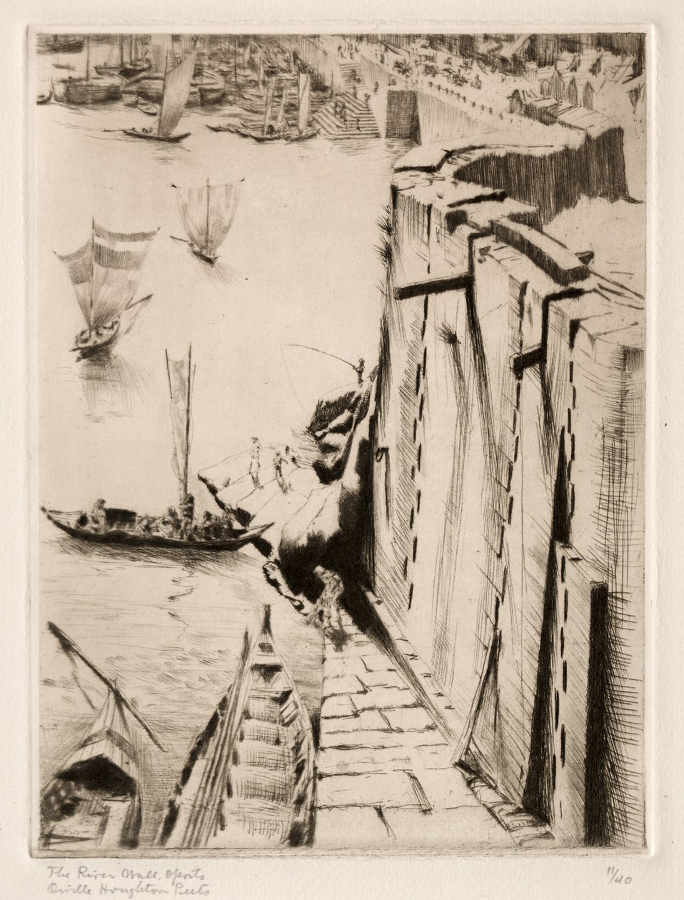 River Wall, Porto af Orville Houghton Peets