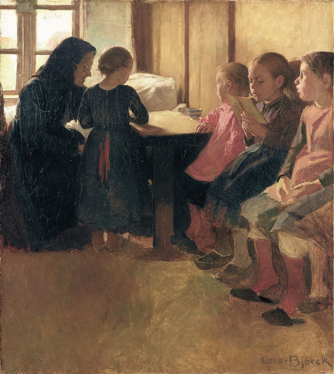 Madam Henriksens school for girls in Skagen af Oscar Gustaf Bjorck