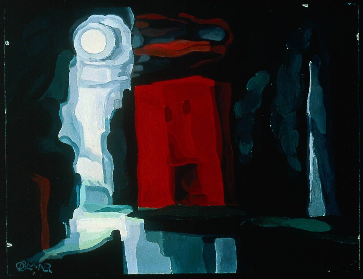 Moon-Night Mood af Oscar Florianus Bluemner