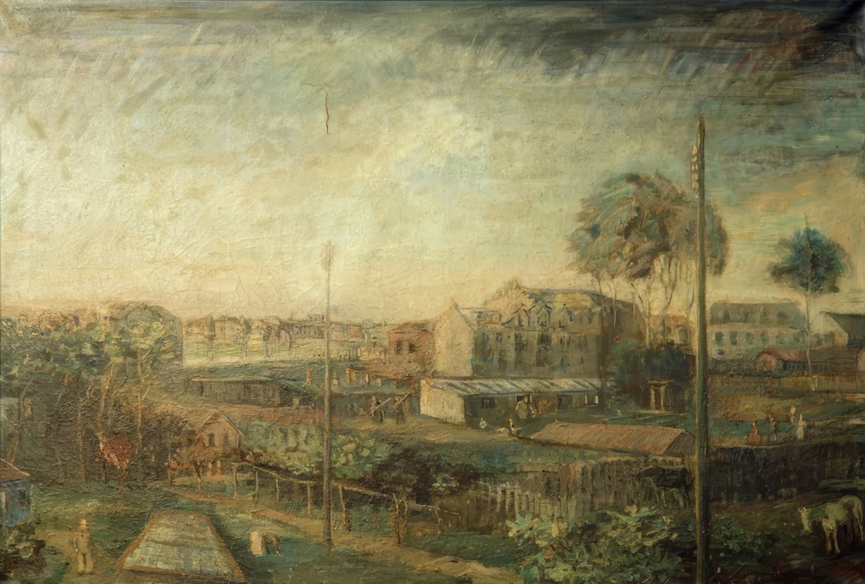 forstadslandskab af Oscar Coester