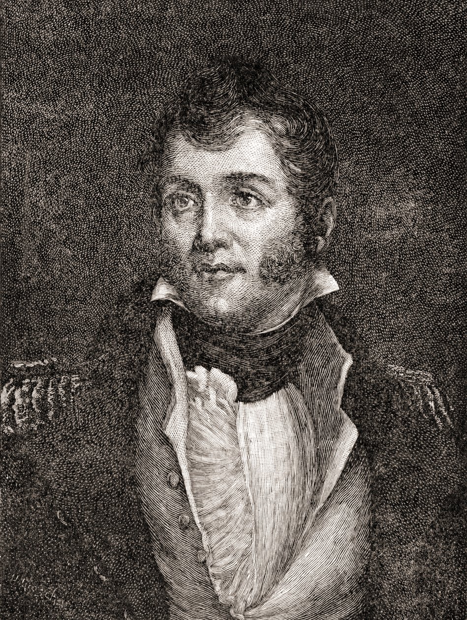 United States Navy Commodore Oliver Hazard Perry, fra The History of Our Country, udgivet 1905 (trægravering) af Oscar Edward Grosch