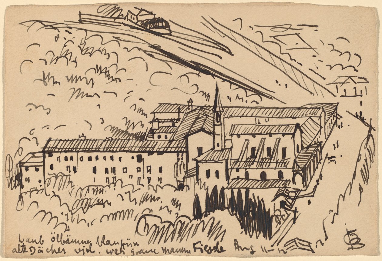 Fiesole, Kloster af S. Domenico af Oscar F. Bluemner