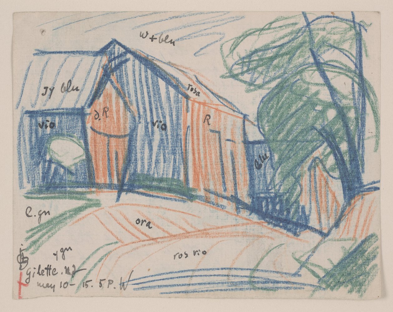 Gilette, New Jersey af Oscar Florianus Bluemner