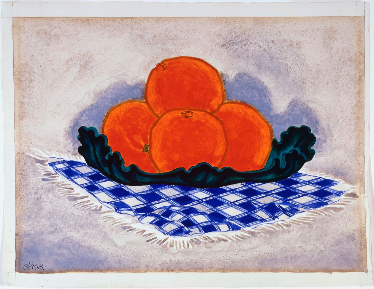 Appelsiner af Oscar Florianus Bluemner