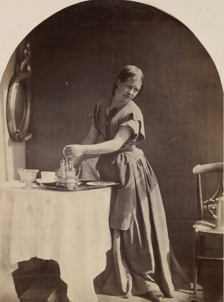 Engelsk mode ved morgenmad, ca. 1860. af Oscar Gustav Rejlander