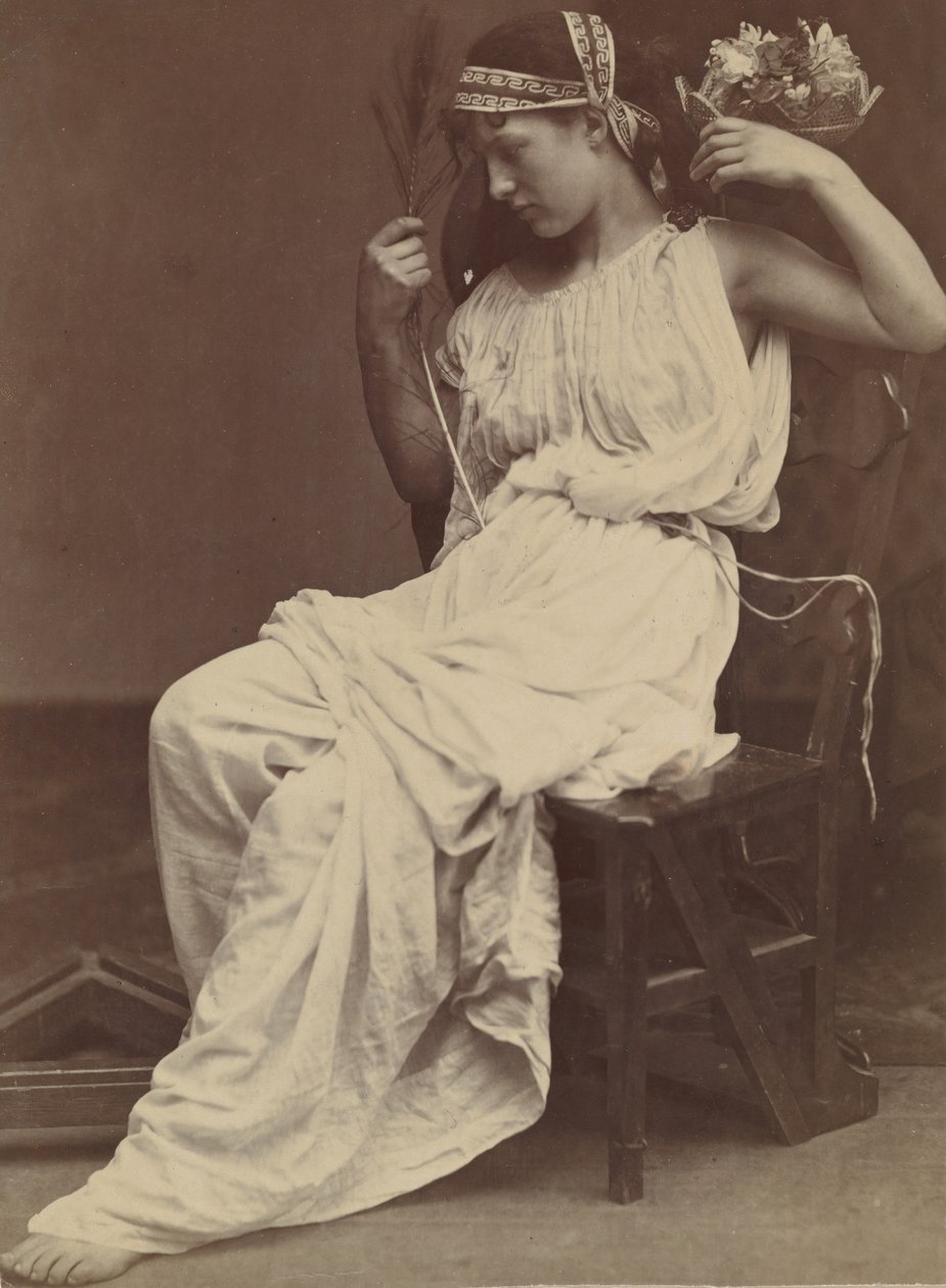 Flora overvejer forfængelighed, 1860. af Oscar Gustav Rejlander