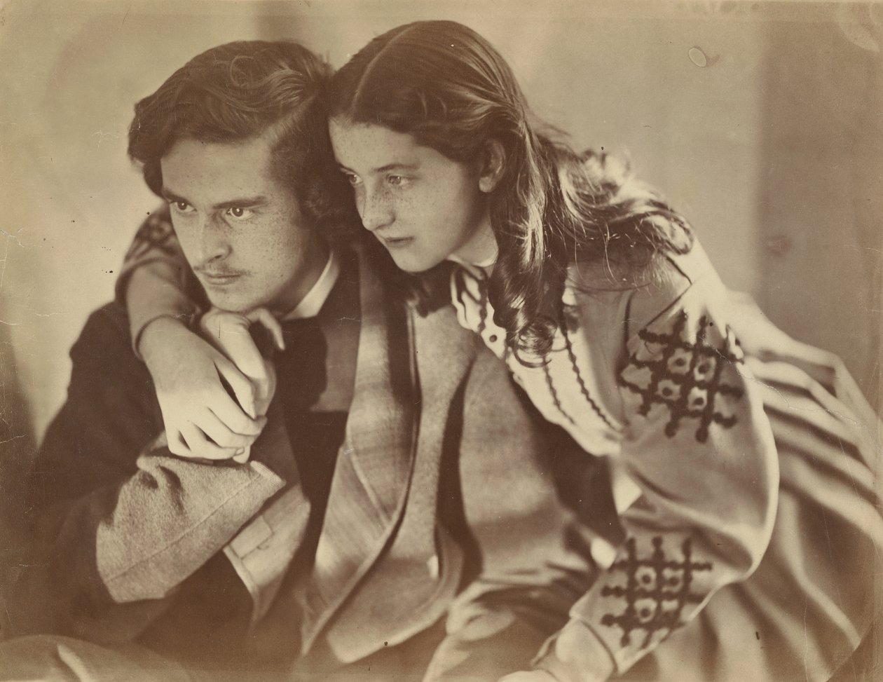 Mary Constable og hendes bror, 1866. af Oscar Gustav Rejlander