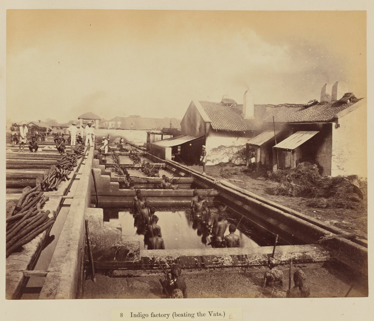 Indigo fabrik (læser karene) af Oscar Jean Baptiste Mallitte